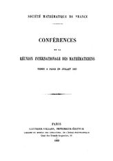  Conferences de la Reunion internationale des mathematiciens. - Paris, 1939.